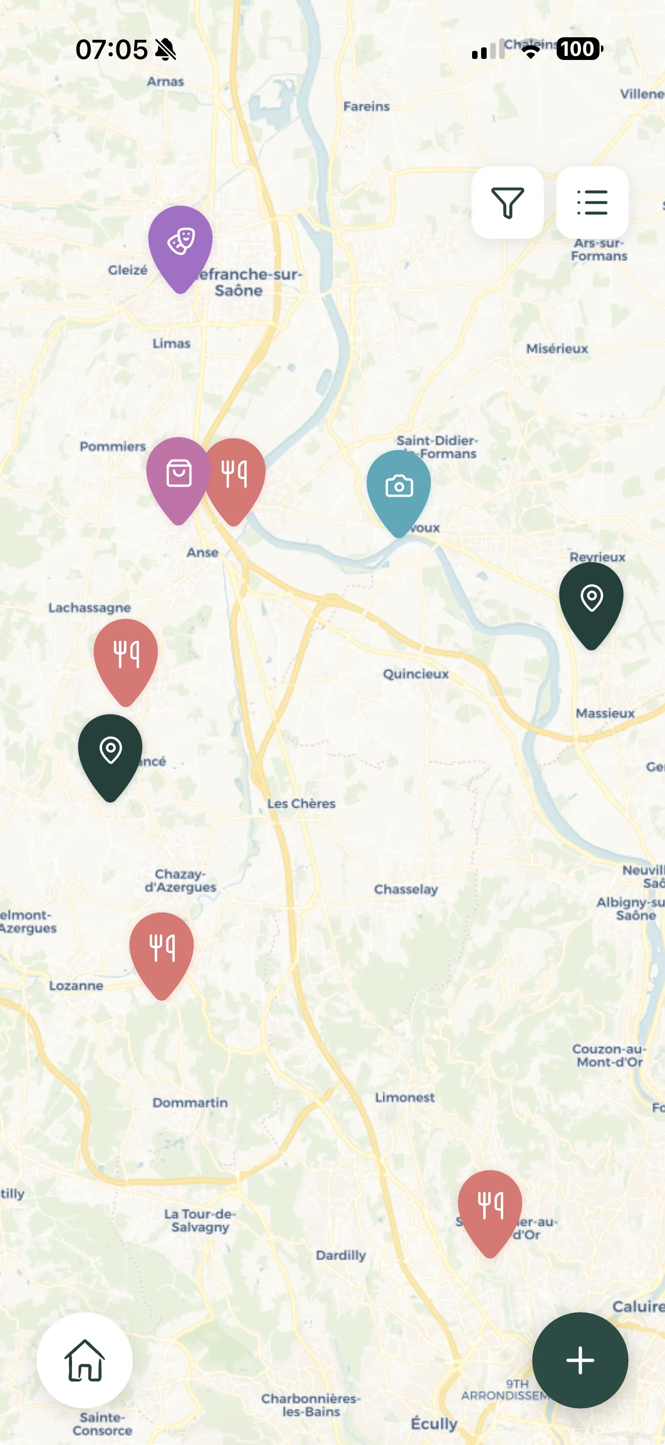 Module Adresses sur iPhone