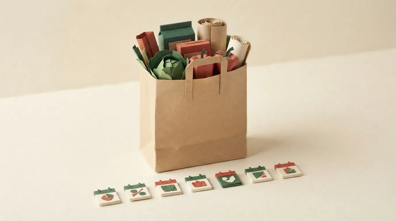 Comment faire ses courses une seule fois par semaine (et tenir)