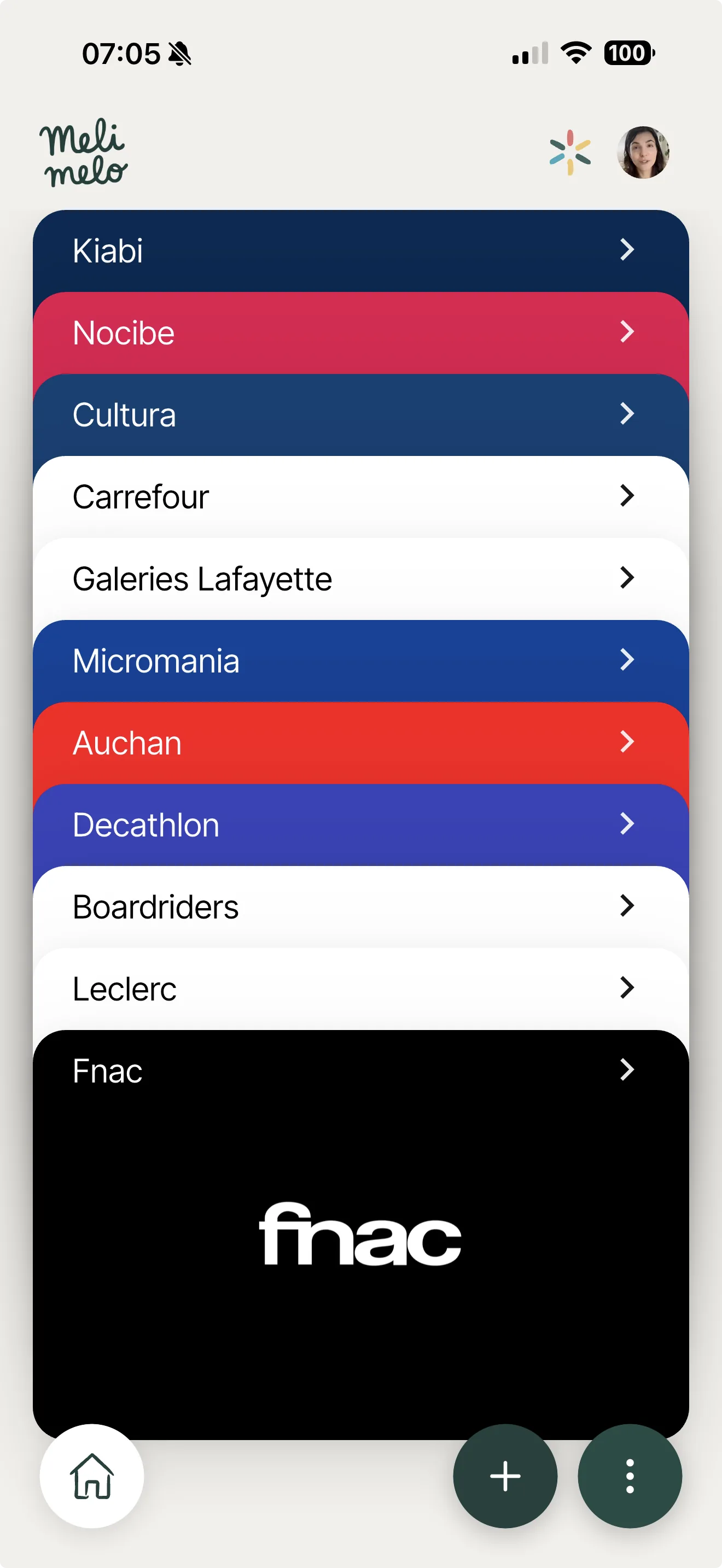 Module Fidélité sur iPhone
