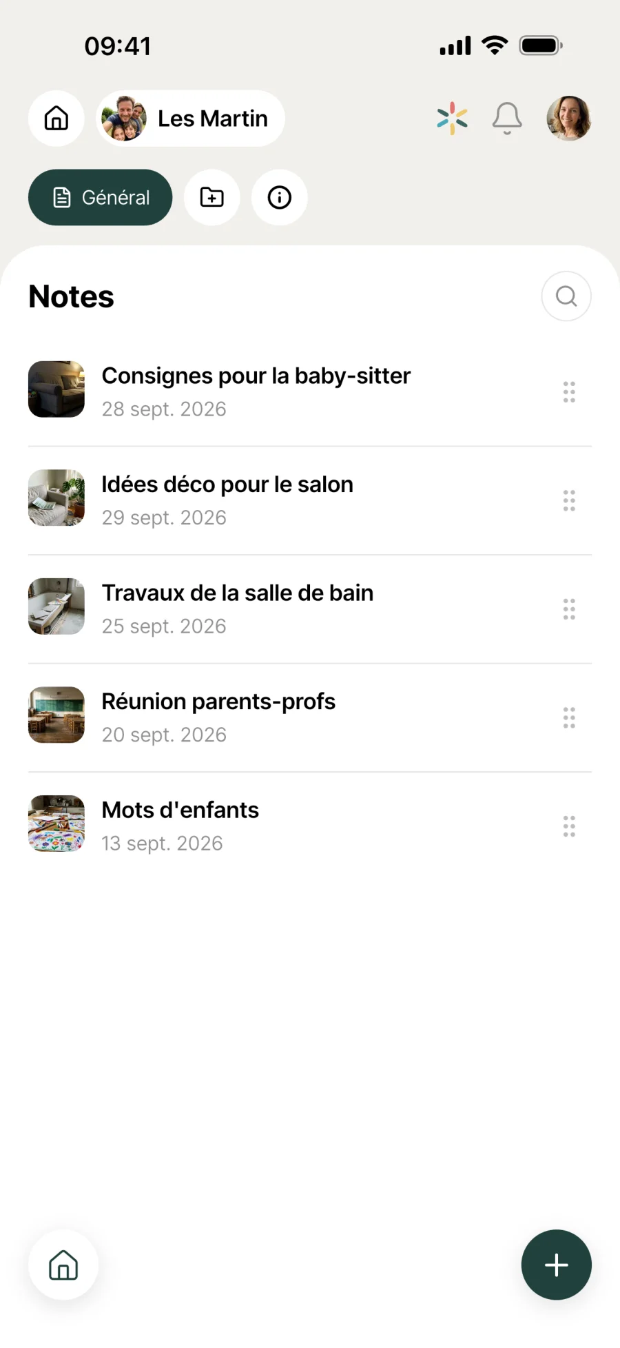 Notes de Melimelo sur iPhone