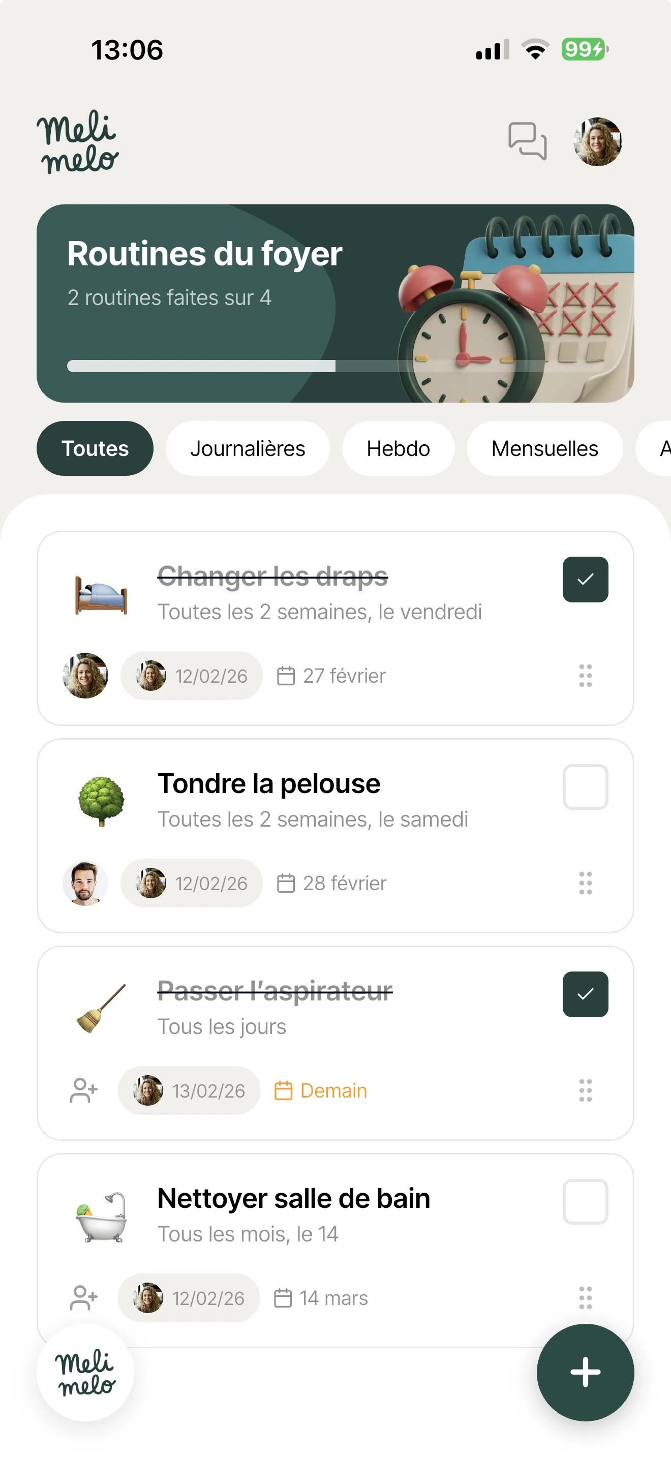 Module Routines Melimelo